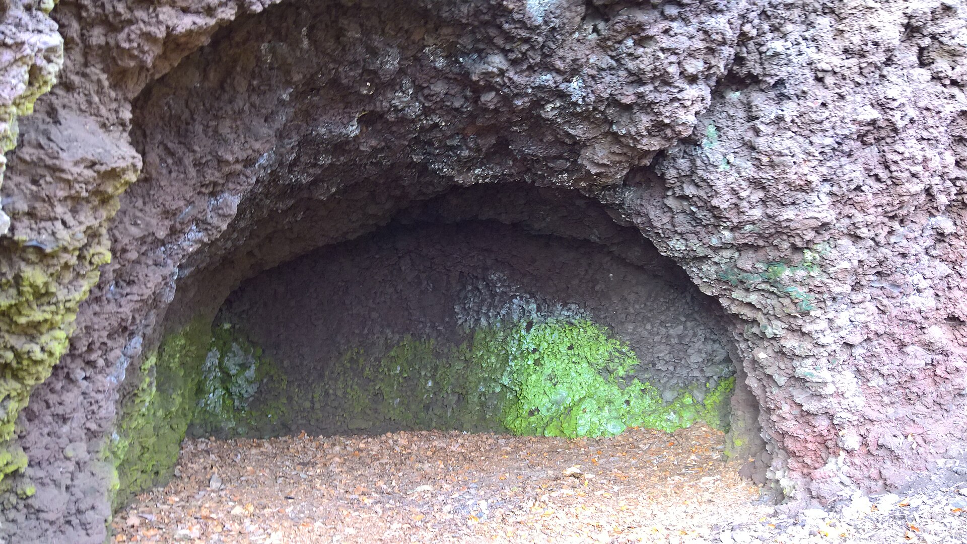 Die Hangkante der Falkenlay über dem Üßbachtal mit Steinzeithöhle