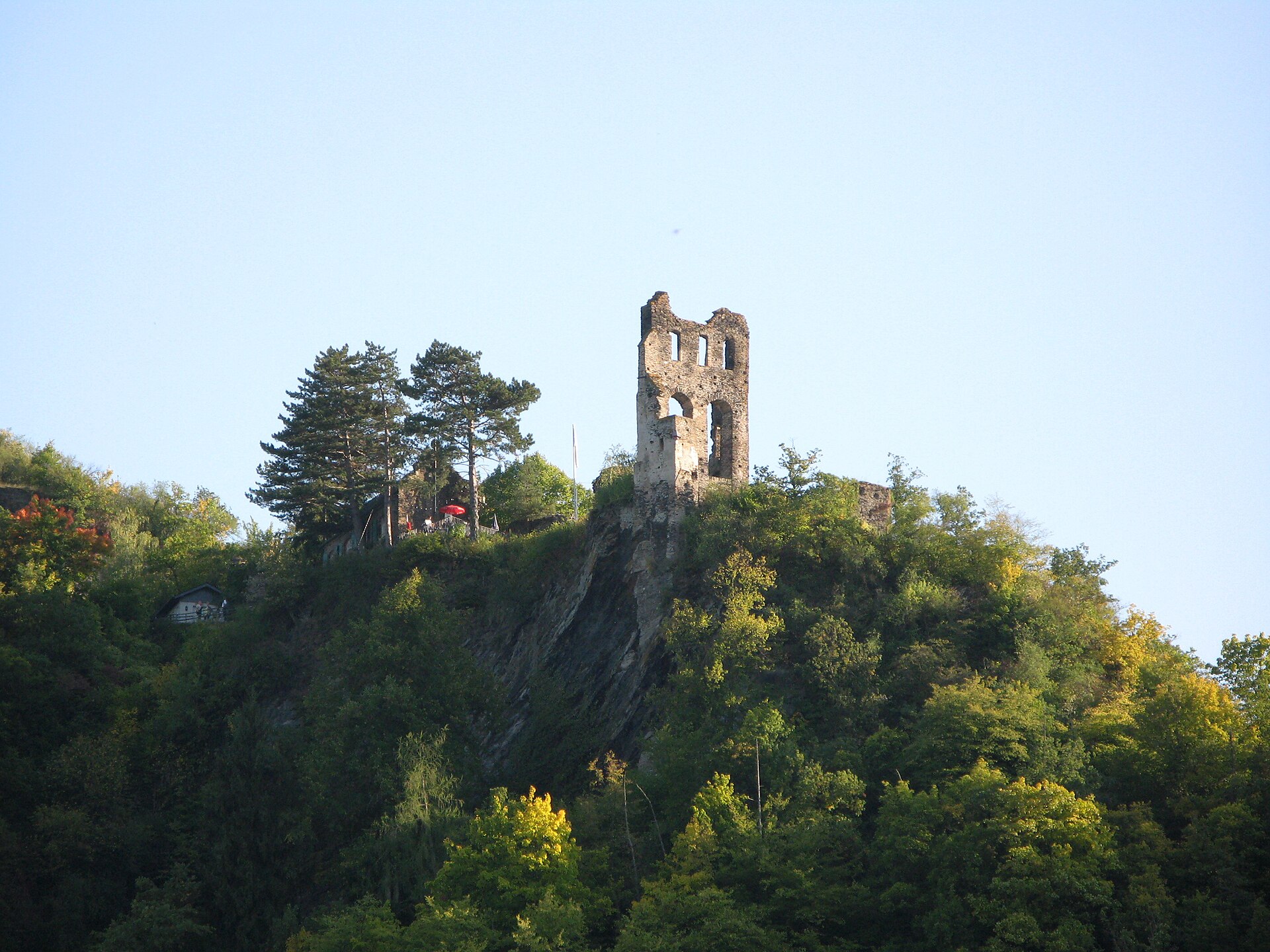 Die Ruine der Grevenburg über Traben-Trarbach